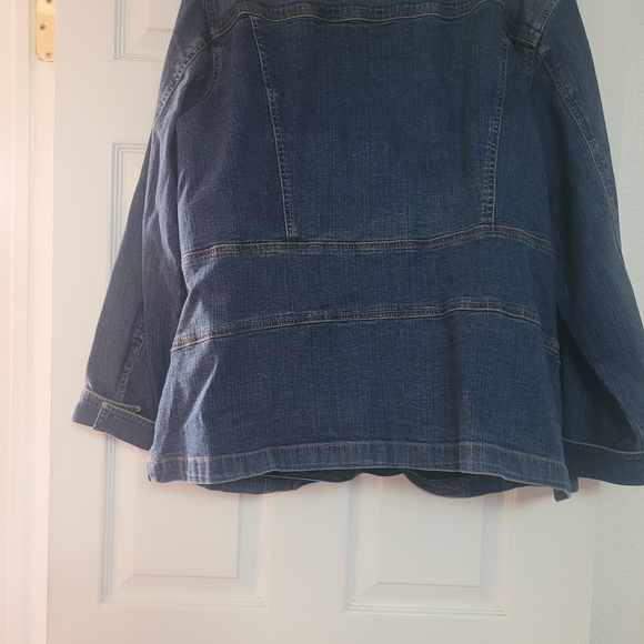 St. John's Bay Women's Blue Jean Jacket - Picture 7 of 10